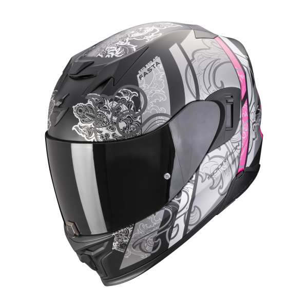 Scorpion EXO-520 EVO AIR FASTA matt black-silver-pink
