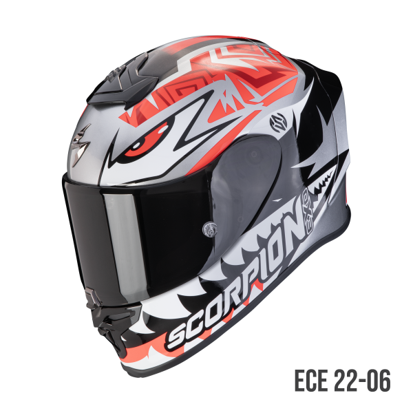 Scorpion EXO-R1 EVO AIR ZACCONE Replica silver-black -red