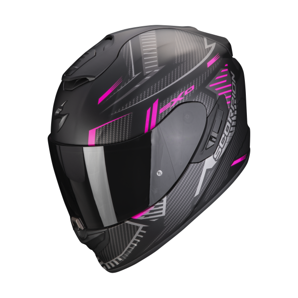 Scorpion EXO-1400 EVO AIR SHELL matt black-pink