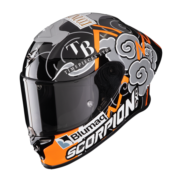 Scorpion EXO-R1 EVO AIR FIM Racing Canet Aron orange